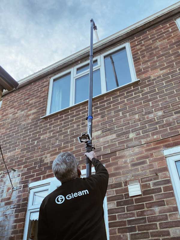 Vacuum gutter cleaning in Hythe